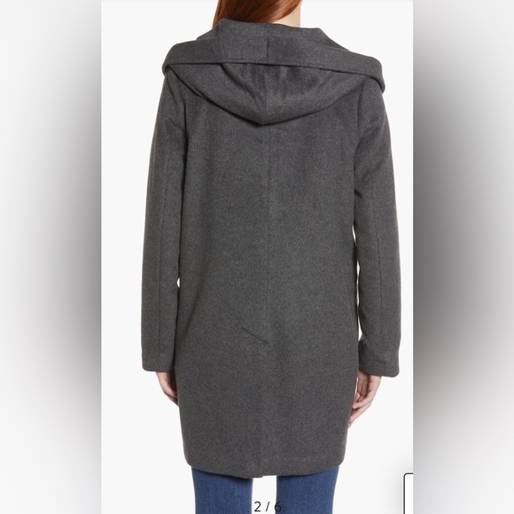 NWT Sam Edelman Shawl Collar Hooded Coat in Blush - Picture 13 of 16